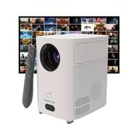 Mini projecteur, VenirCool native 720p, prend en charge le décodage 4K, projecteur d'extérieur portable, cadeau pour enfants, projecteur de cinéma maison, projecteur de téléphone compatible avec