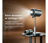 Mini projecteur vidéo intelligent 2026, natif 1080P, prise en charge 4K, 500 lumens ANSI, Android 13, mise au point électrique, support pliable, Wi-Fi, Bluetooth, portable pour cinéma maison, chambre,