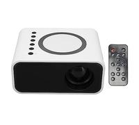 Mini Projecteur, Vidéoprojecteur Portable FHD 1080P, Projecteur de Cinéma Maison 30000 Heures, écran Miroir de Support, Projecteur 4G WiFi pour iOS/Android Téléphone/Tablette/PC (Blanc)