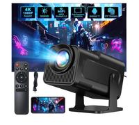Mini Projecteur, Videoprojecteur Portable WiFi Bluetooth 1080P Full HD Supporte 4K, Auto Keystone Projecteur, Angle Rotatif Video Projector Home Cinéma pour Téléphone/PC/HDMI/USB
