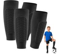 Mini Protège Tibia Foot Enfant,Respirant, Antidérapant, Couverture Complète, Ultra-Léger - Protection Tibia pour Le Football pour Garçons, Filles et Jeunes Joueurs - Adapté Aussi aux Adultes
