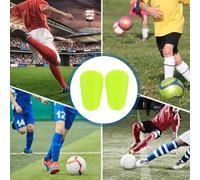 Mini protège-tibias de football avec caractéristiques anti-collision pour une sécurité accrue pendant l'entraînement (master/couleur bleue)