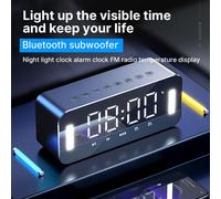 Mini przeno?ny g?o?nik bezprzewodowy Bluetooth sygna? d?wi?kowy zegar z wy?wietlacz pulpit odtwarzacz muzyczny Tf karty g?o?nik basowy dla wszystkie telefony