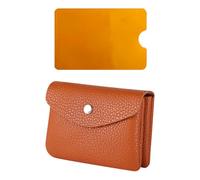Mini-PU Pocket De Monnaie en 1 Partie, Couvercle De Carte en 1 Pièce, Couleur Unie Simple, Sac De Carte Multifonction-Münz, Capacité À Double Couche, Petit Portefeuille Élé pour Les Femmes.