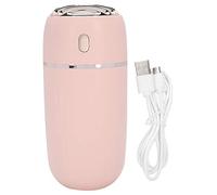 Mini pulvérisateur de brume avec alimentation USB, machine de pulvérisation hydratante pour le visage, humidificateur de 300 ml avec lumière et nano-atomisation fine, soins de la (Rose)