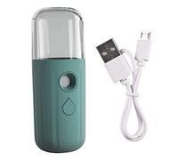 Mini pulvérisateur portatif de brume de visage monsieur facial hydratant USB rechargeant l'outil d'hydratation peau 30ml vert