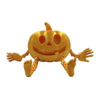 Mini pumpkinFidget Toy - 3D Printed Articulated Halloween pumpkinStatue, Flexible Desk Decoration | Cute Movable pumpkinFigurine, Stress Relief Sensory Toy Ornament For Home Office Party Gift