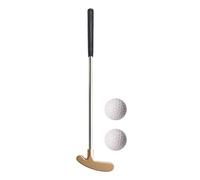 Mini Putter Portable - De Golf antirouille de 33 Pouces, tête en de Zinc avec axe en Acier Inoxydable, Outil de Putting bidirectionnel Compact, entraîneur de Putt pour Bureau