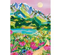 Mini puzzle 96 pièces Alize Pieces & Peace Lever de soleil sur Les Alpes