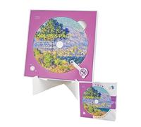 Mini Puzzle CD 144 Pièces pour Adultes - Le Boîtier se Transforme en Support Intégré ! Décor de Bureau Élégant, Cadeau Créatif et Unique, Projet de Détente d'1 Heure (Solipsis Pact)
