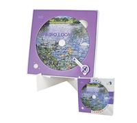 Mini Puzzle CD 144 Pièces pour Adultes - Le Boîtier se Transforme en Support Intégré ! Décor de Bureau Élégant, Cadeau Créatif et Unique, Projet de Détente d'1 Heure (Oneiro Loom)