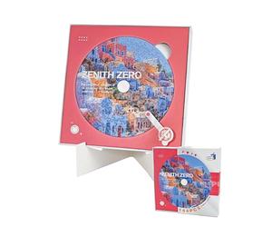 Mini Puzzle CD 144 Pièces pour Adultes - Le Boîtier se Transforme en Support Intégré ! Décor de Bureau Élégant, Cadeau Créatif et Unique, Projet de Détente d'1 Heure (Zenith Zero)