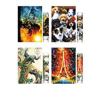 Mini Puzzles pour Adultes (Lot de 4) Puzzle Double Face avec Plan de référence, Micro Puzzle, livré avec Une Pince à épiler pour Petits Puzzles, Convient comme Cadeau.