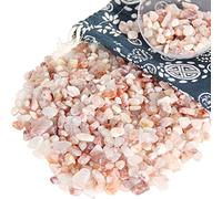Mini Quartz Hématoïde Pierres polies de Cristal, Quartz Quartz Hématoïde Naturel de 500 g, Petite Passée Chips écrasé Pierre Guérison Reiki Cristal Bijoux Décoration de la Maison