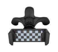 Mini R55 R56 R57 R58 R59 Drapeau à Damier Support Téléphone Voiture, Support à Grille d'aération Support Ventilation Rotation 360° pour Mini Cooper One/S/JCW R55 R56 R57 R58 R59(Damier)