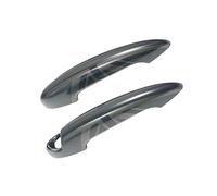 MINI R56-R61 Union Jack Poignées de porte extérieure, Garniture de poignée de porte pour Mini Cooper One/S/JCW R55 R56 R57 R58 R59 R60 R61(Union Jack Noir, 2 Portes)