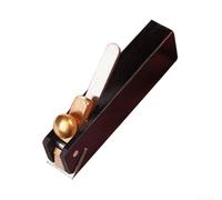 Mini rabot à main avec corps en bois dur et lame en acier poli fin pour une finition lisse et sans bavure du bois, outil de rabot compact à une main pour le travail du bois (tréfilé)