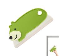 Mini raclette - Grattoir à vitres, 1 pièce en caoutchouc pour gommage de comptoir, outil à motifs avec cadre, aide au nettoyage, brosse compacte pour vasque, verre de douche et vitre de véhicule