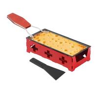 Mini raclette Grill - Grille de table compacte, four à fusion électrique, appareil pour fromage antiadhésif avec jeu de poêles | Barbecue cuisine, jardin, fête, camping, pique-nique, patio, usage