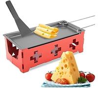 Mini Raclette Pliable 2 Personnes Antiadhésive Rouge