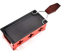 Mini Raclette Pliable Portable Rouge avec Spatule
