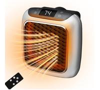 Mini Radiateur Soufflant mural intelligent, 800W chauffage électrique portable avec thermostat réglable et minuterie, affichage LED