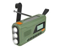 Mini radio Bluetooth à manivelle DAB+/DAB/FM, alimentation solaire 4500 mAh, lampe torche LED, alarme SOS
