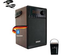 Mini radio Bluetooth - SCHWAIGER - 715736 - Portable - Réception FM analogique - Design en bois