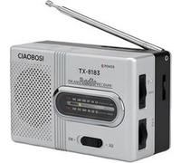 Mini Radio de Poche à Bandes FM et AM avec Antenne Télescopique Stable Gris Gris