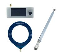 Mini radio de poche avec antenne, récepteur radio toutes bandes, SI4732, LSB, USB, AM, FM, FM, AM, VHF, HF, SW, MW, 0.5-108MHz, 2 pièces Set A White