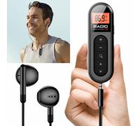 Mini radio FM de poche avec écran LCD rétro4.2,petit clip Z successif,prise téléphonique 108mm pour sauna,conférence,guide touristique,course,76-3.5