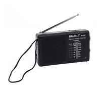 Mini radio météo rétro avec haut-parleur intégré,bande complète,plastique,déterminer la météo,SW,AM,FM,batterie,62 - Type KK257 Black