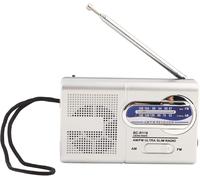Mini Radio,Mini Émetteur-Récepteur Radio Am/Fm Multifonction Bc-R119 Avec Haut-Parleur Intégré Et Antenne Télescopique
