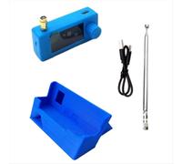 Mini radio SI4732 LSB USB AM/FM avec écran 1,9 pouce, antenne télescopique et support 3D avec trou à gauche
