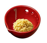 Mini râpe à ail - Plat culinaire pour écraser les épices | Porcelaine robuste avec base surélevée antidérapante, design compact pour ail, gingembre, , 7 x 7 cm