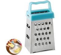 Mini râpe à fromage en acier inoxydable multifonction à quatre côtés pour fruits et légumes Outil de cuisine durable