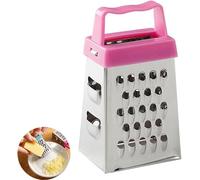 Mini râpe à fromage en acier inoxydable multifonction à quatre côtés pour fruits et légumes Outil de cuisine durable
