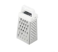 Mini râpe à quatre côtés en acier inoxydable avec poignée antidérapante pour ail, légumes et fromage, outil de cuisine compact pour usage domestique (couleur aléatoire)