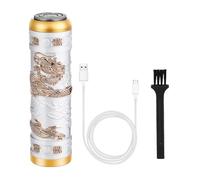 Mini rasoir à barbe - Tondeuse électrique pour le visage, coupe-motif dragon, épilateur rechargeable, unité de rasage de voyage | Motif dragon créé pour un chargement de cadeau pratique avec une