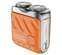 Mini rasoir compact rechargeable par USB, étanche à double tête pour homme, alliage de zinc, charge rapide de type C, IPX7, indicateur de batterie LED, idéal pour les voyages