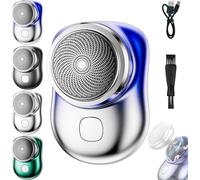 Mini rasoir de voyage portable rechargeable de poche, tout nouveau rasoir de poche amélioré, mini rasoir USB, mini rasoir pour hommes, rasoir lavable étanche IPX-7