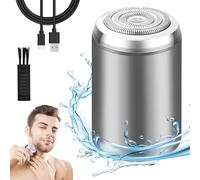 Mini rasoir électrique Homme, Portable de Voyage Sopami, rasoir étanche rechargeable par USB, Rasoir Lavable sur peau Humide et Sèche, Tondeuse à Barbe électrique pour Voiture, Voyage (D)