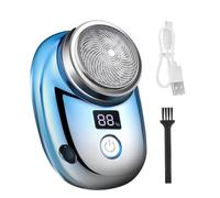 Mini rasoir électrique | Mini rasoir électrique portable à affichage numérique LED, étanche à charge rapide, rasoir multifonctionnel pour les poils de poitrine, les poils du corps, la barbe