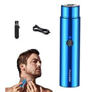 Mini rasoir électrique - Mini rasoir électrique portable avec chargement USB | Rasoir à barbe lavable de poche | Tondeuse à barbe pour homme et femme unisexe