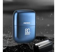 Mini rasoir électrique portable avec affichage LED, lames de précision, étanchéité IPX7, rasoir rechargeable pour homme (diamond blue, 1pcs)