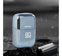 Mini rasoir électrique portable avec affichage LED, lames de précision, étanchéité IPX7, rasoir rechargeable pour homme (light blue, 1pcs)