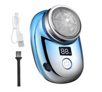 Mini rasoir électrique portable, Mini LED Affichage Numérique Rasoir Électrique Portable, Rasoir étanche multifonctionnel à charge rapide antirouille pour barbe, poitrine, corps