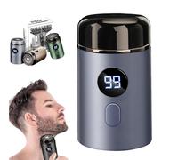 Mini rasoir électrique portable - Mini rasoir électrique portable - Rasoir Capsule Razor Sopami - Rasoir à sec lavable USB pour voyage - Pour homme et femme (bleu)