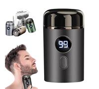 Mini rasoir électrique portable - Mini rasoir électrique portable - Rasoir Capsule Razor Sopami - Rasoir à sec lavable USB pour voyage - Pour homme et femme (gris)