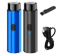 Mini Rasoir Électrique Portable - Mini Rasoirs Electriques Visage Homme | Rasoirs De Voyage De Poche Rechargeables Par USB, Utilisation À Un Bouton Et À Sec Humide